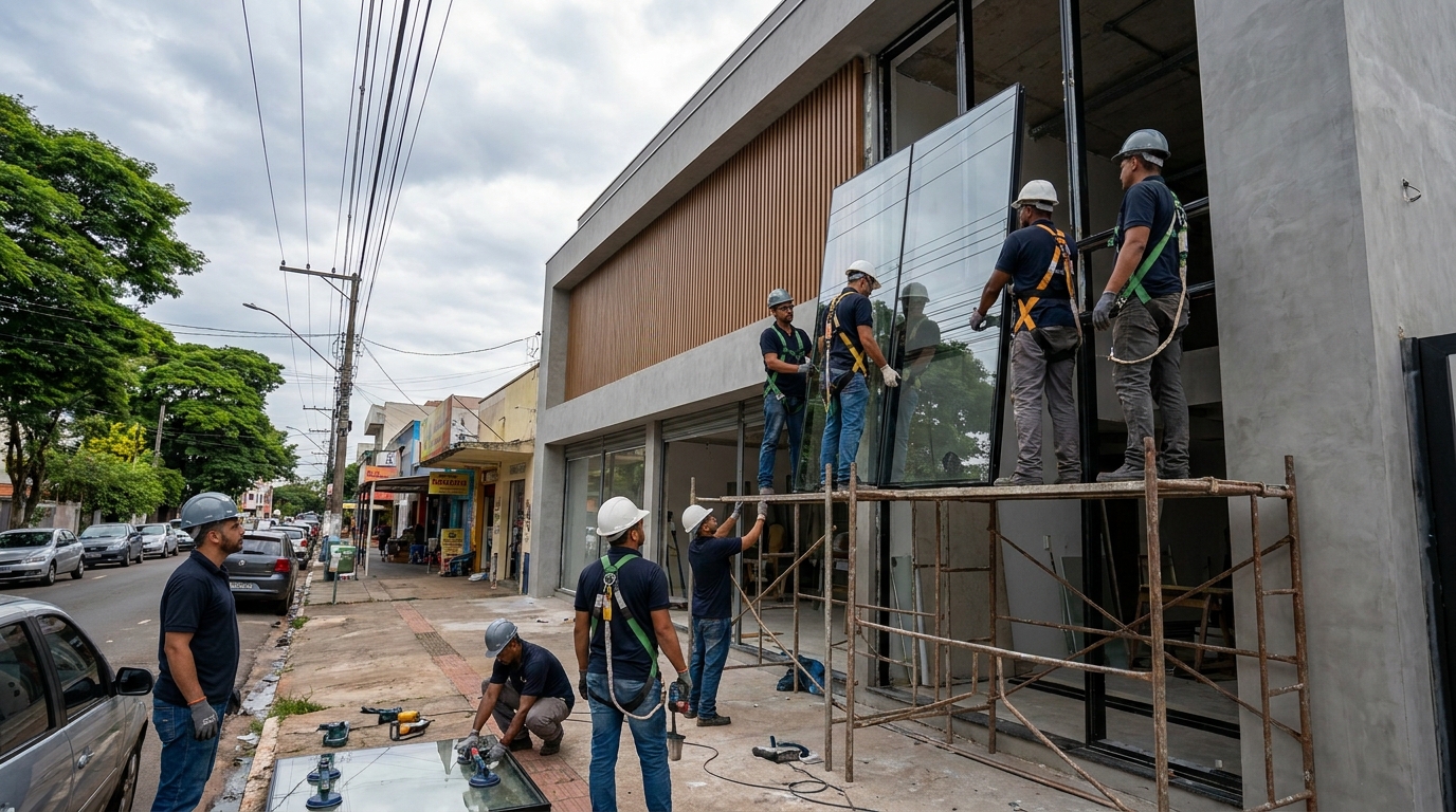 Fachada de Vidro em Betim‑MG